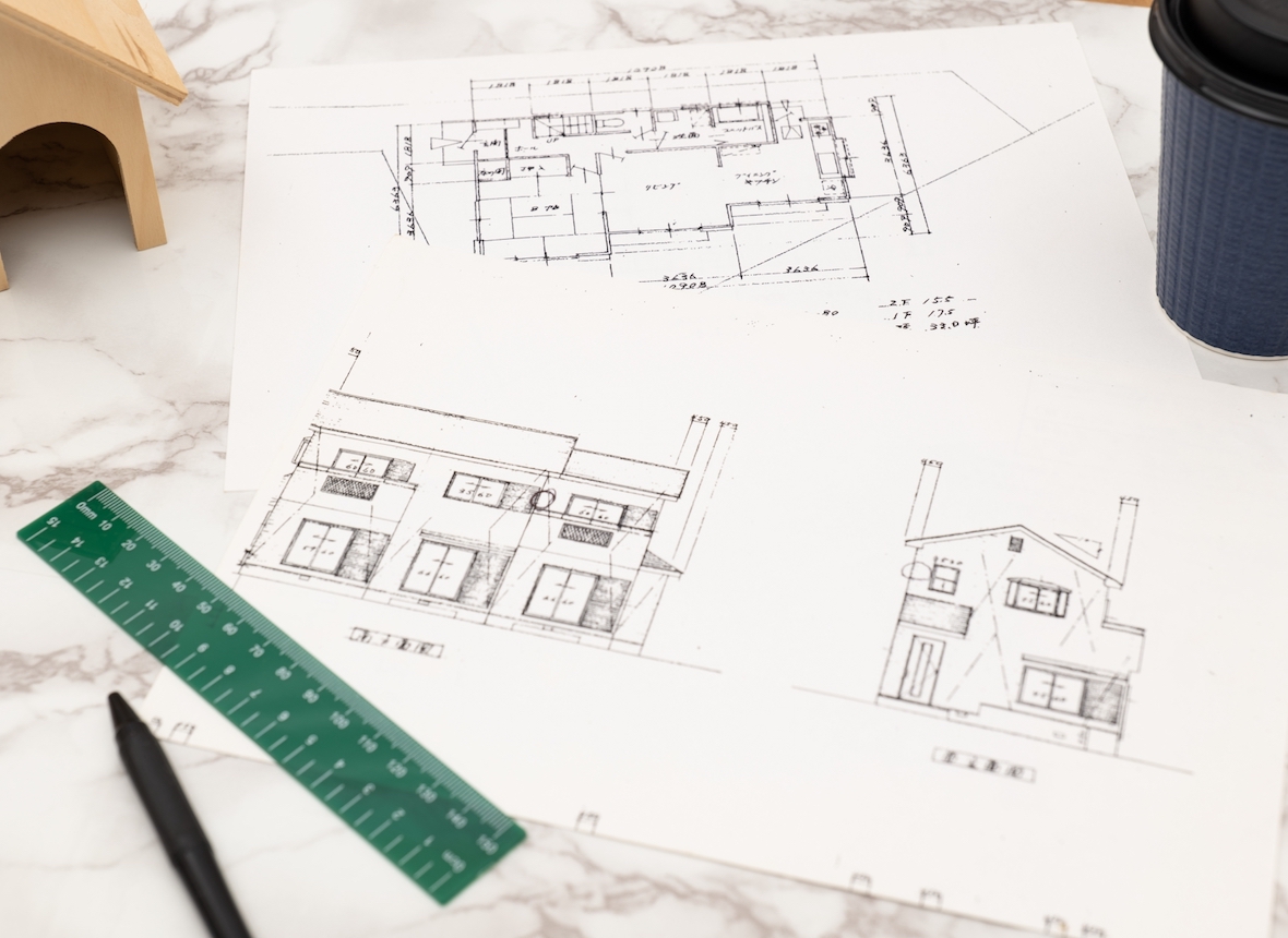 設計図の写真